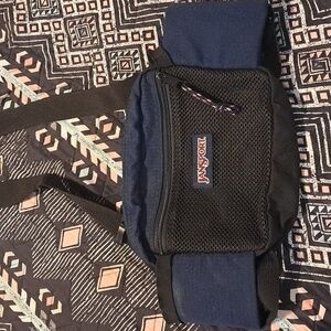 Vintage 90s Unisex his/ her colorblock nylon mesh Jansport waist belt bag